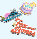 Fox and Bones Sticker Pack