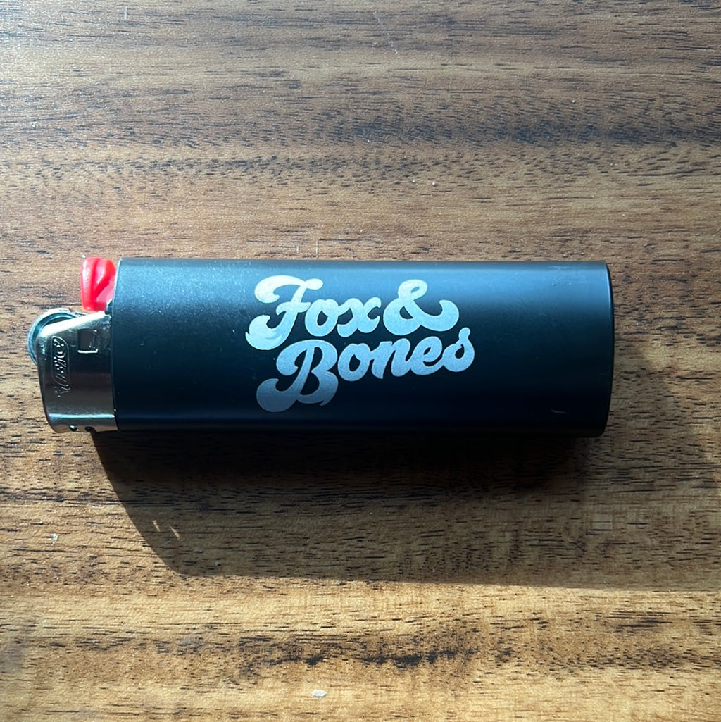 Fox and Bones Bic Lighter