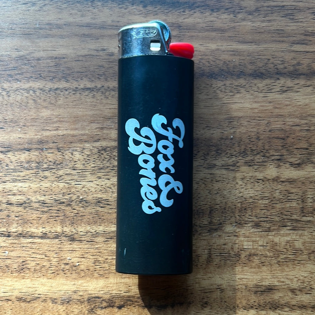 Fox and Bones Bic Lighter